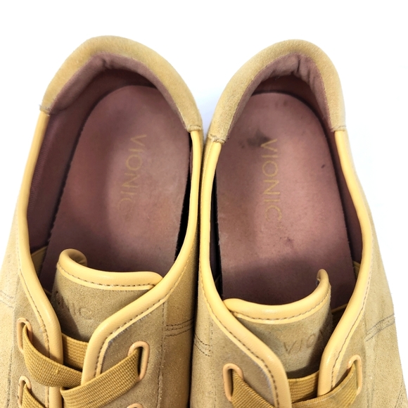 Vionic Jean Suede sneakers - yellow size 9.5 - Picture 6 of 10